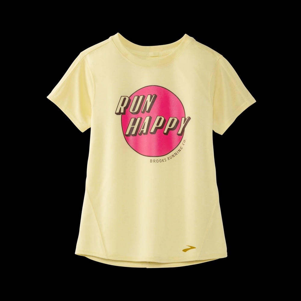 Brooks Run Happy Vintage Tee